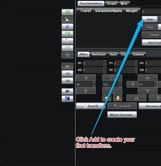 2 New Transform Button