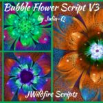 Bubble Flower Script V Image Display