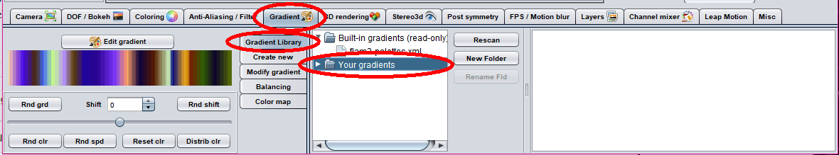 click gradient then your gradients