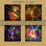 Murl Swirl Abstract Script Display Image