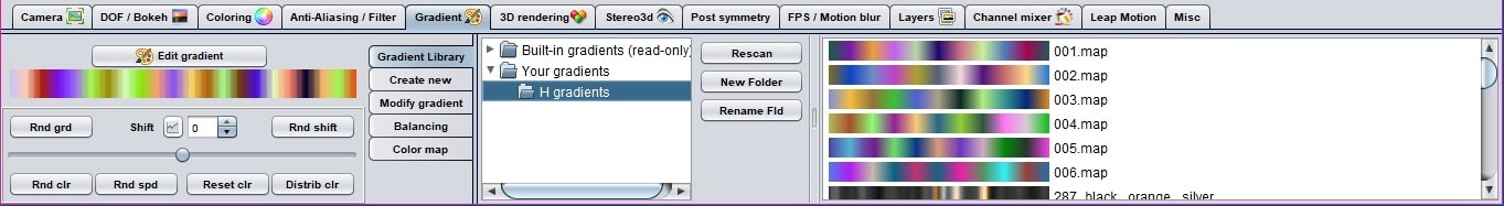 open your gradient