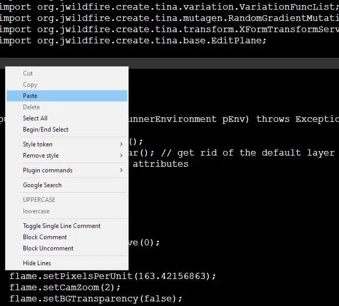 script tutorial pt 3 - shot 3 - paste code