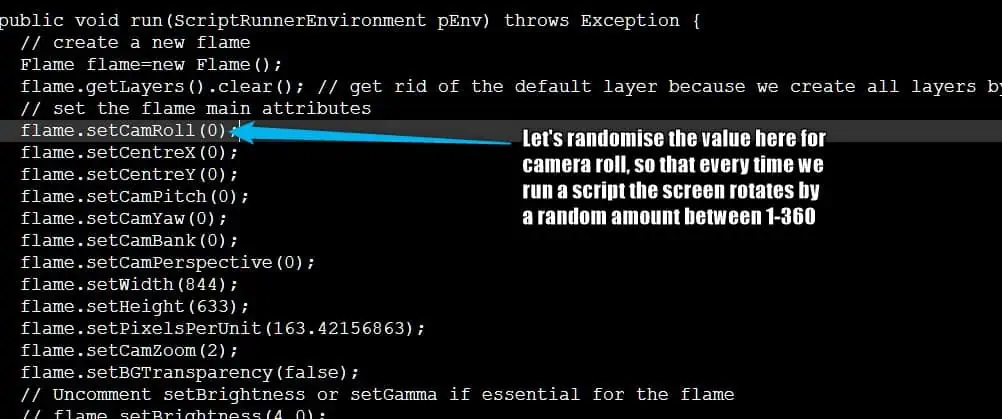 script tutorial pt 3 - shot 5- randomise camera roll